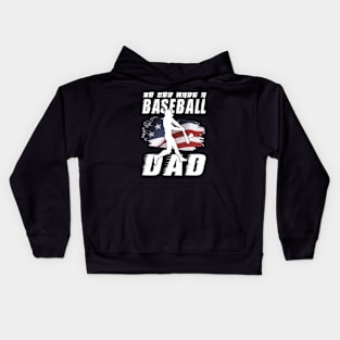 So God Made Me A Baseball Dad Kids Hoodie